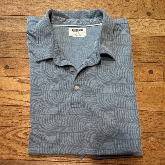 Linksoul Other - Linksoul Blue Textured Polo Shirt